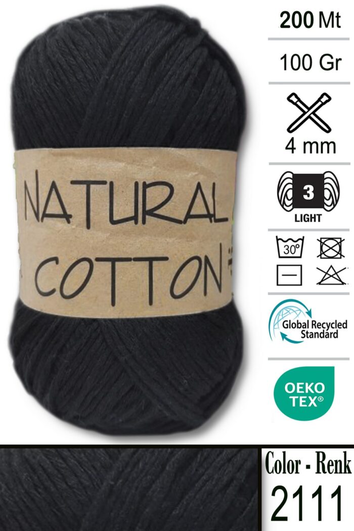 Diva Natural Cotton 2111 Siyah - Görsel 1