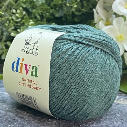 diva natural cotton baby 2001 mentol yeşili