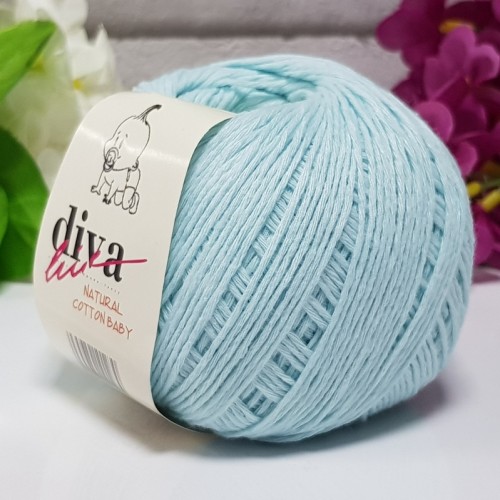 diva natural cotton baby 1001 soft mint