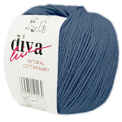 diva natural cotton baby 2113 indigo