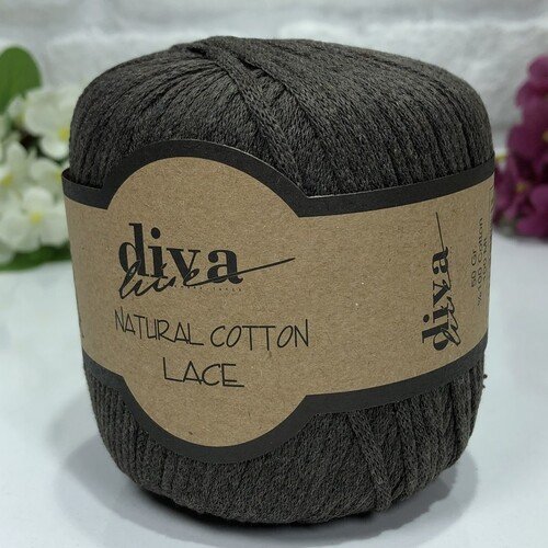 Diva Natural Cotton Lace 169 Koyu Kahve