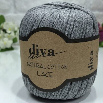 Diva Natural Cotton Lace 194 Orta Gri