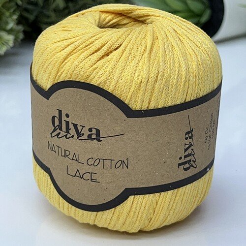 Diva Natural Cotton Lace 2123 Sarı