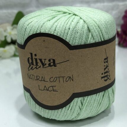 Diva Natural Cotton Lace 487 Su Yeşili