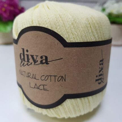 Diva Natural Cotton Lace 1002 Soft Sarı
