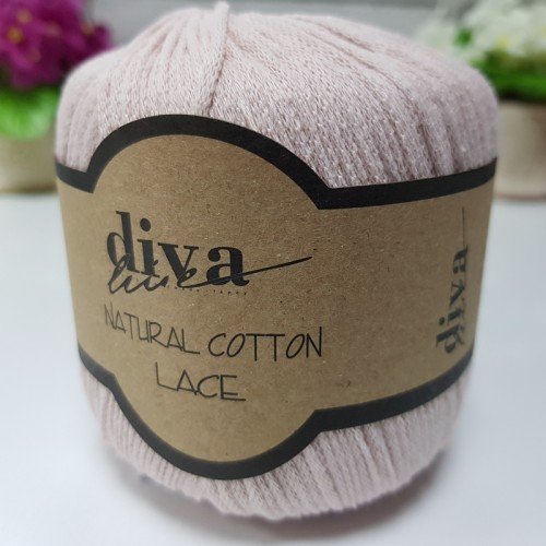Diva Natural Cotton Lace 1003 Soft Pudra