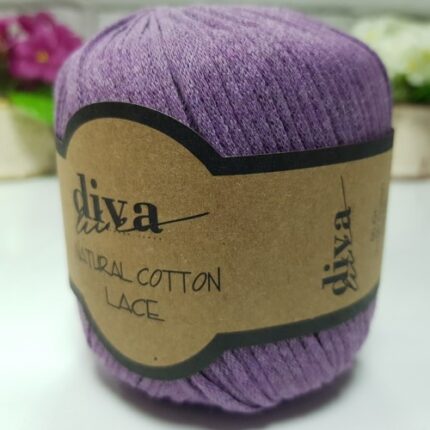Diva Natural Cotton Lace 188 Açık Mor