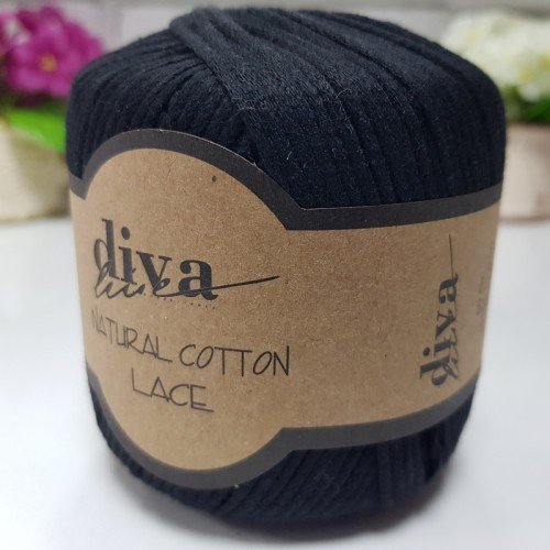 Diva Natural Cotton Lace 2111 Siyah