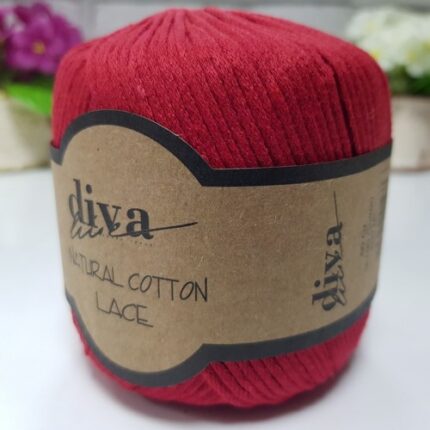 Diva Natural Cotton Lace 2126 Kırmızı