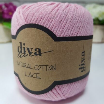 Diva Natural Cotton Lace 2130 Toz Pembe