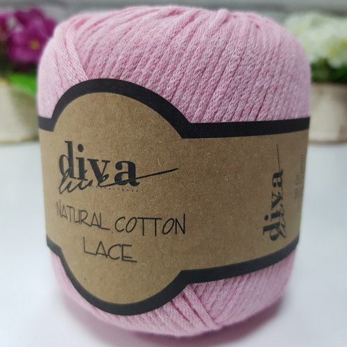 Diva Natural Cotton Lace 2130 Toz Pembe