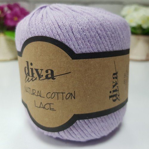 Diva Natural Cotton Lace 2135 Açık Lila