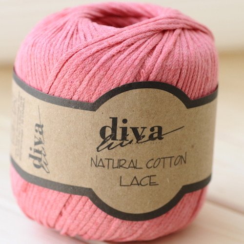 Diva Natural Cotton Lace 2136 Nar Çiçeği