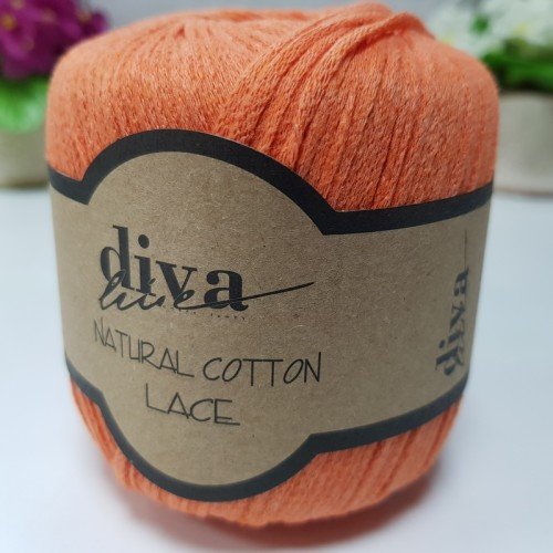 Diva Natural Cotton Lace 979 Portakal