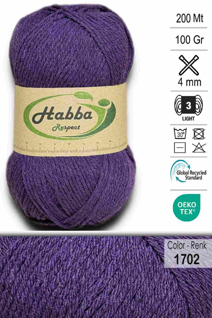Habba Akrilik 1702 Mor - Görsel 1