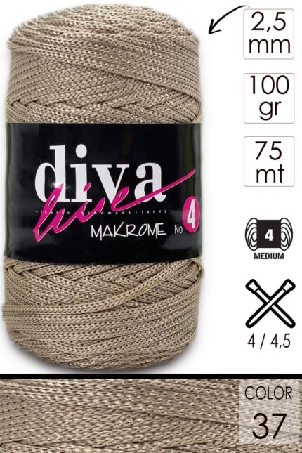 Diva Makrome İpi Kalın (No:4) 37