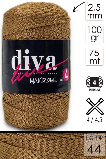 Diva Makrome İpi Kalın (No:4) 44