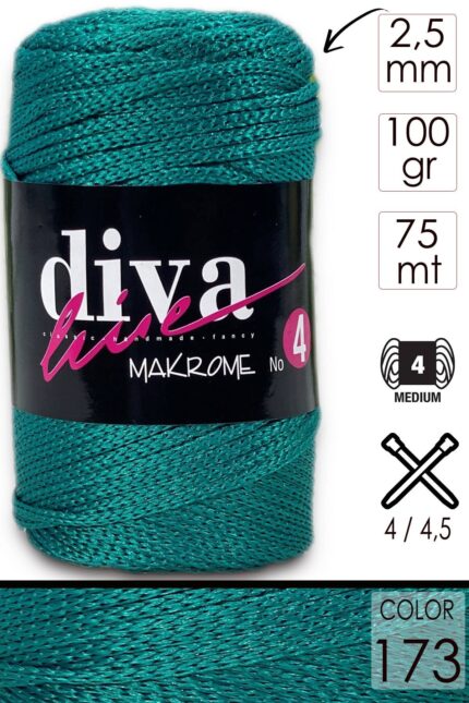 Diva Makrome İpi Kalın (No:4) 173 Benetton
