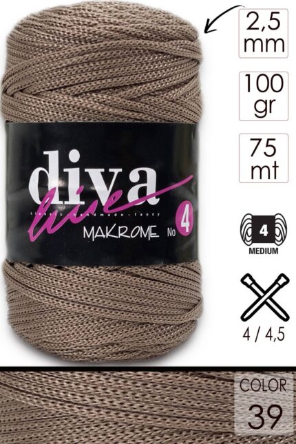 Diva Makrome İpi Kalın (No:4) 39