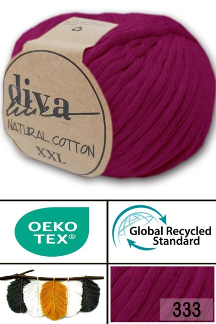 Diva Natural Cotton XXL 333 Fuşya