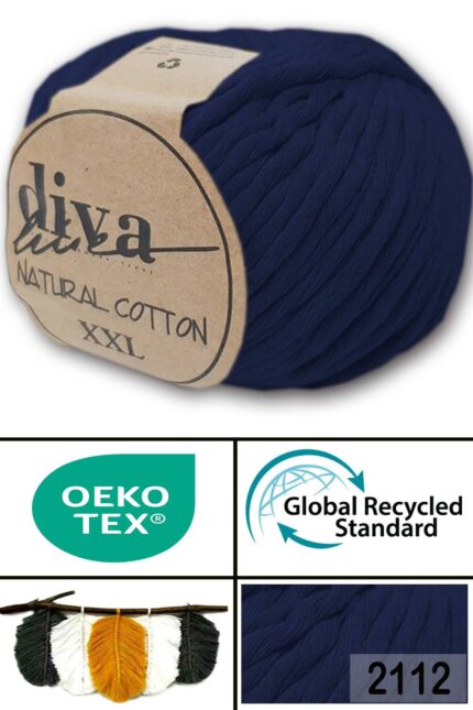 Diva Natural Cotton XXL 2112 Lacivert