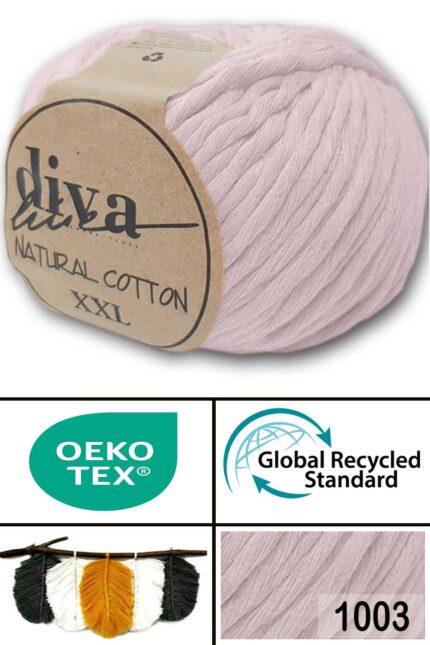 Diva Natural Cotton XXL 1003 Soft Pudra