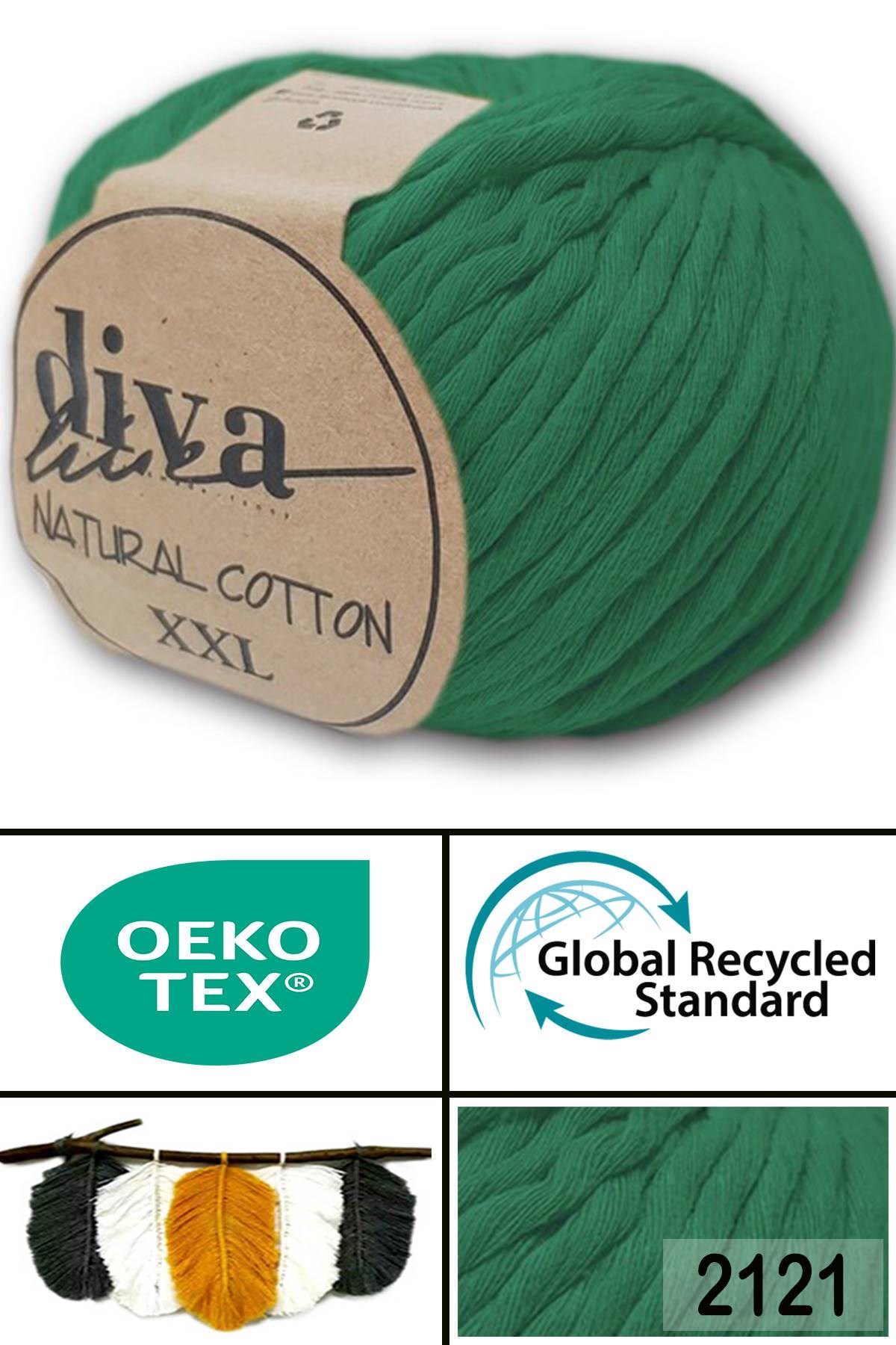 Diva Natural Cotton XXL 2121 Benetton - Görsel 1