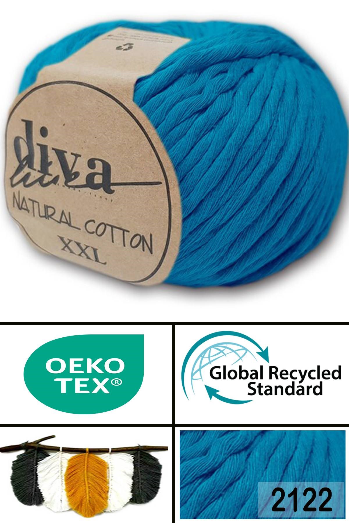 Diva Natural Cotton XXL 2122 Okyanus - Görsel 1
