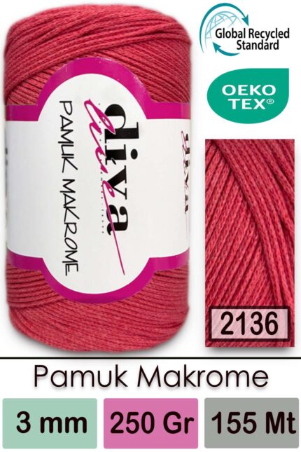 Diva Pamuk Makrome 2136 Nar Çiçeği