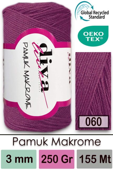 Diva Pamuk Makrome 60 Mürdüm