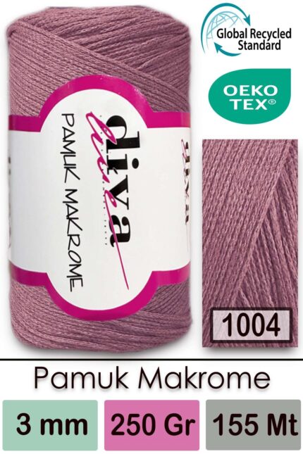 Diva Pamuk Makrome 1004 Açık Somon