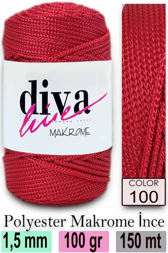 Diva Makrome İpi 100 - Görsel 1