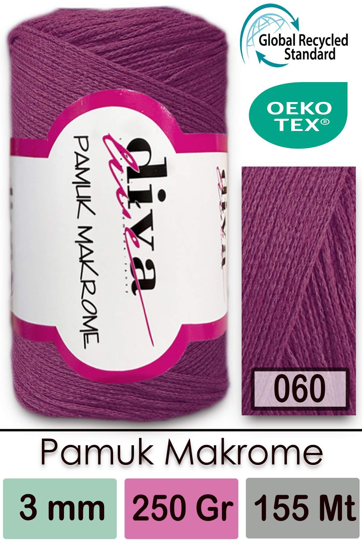 Diva Pamuk Makrome 60 Mürdüm - Görsel 1