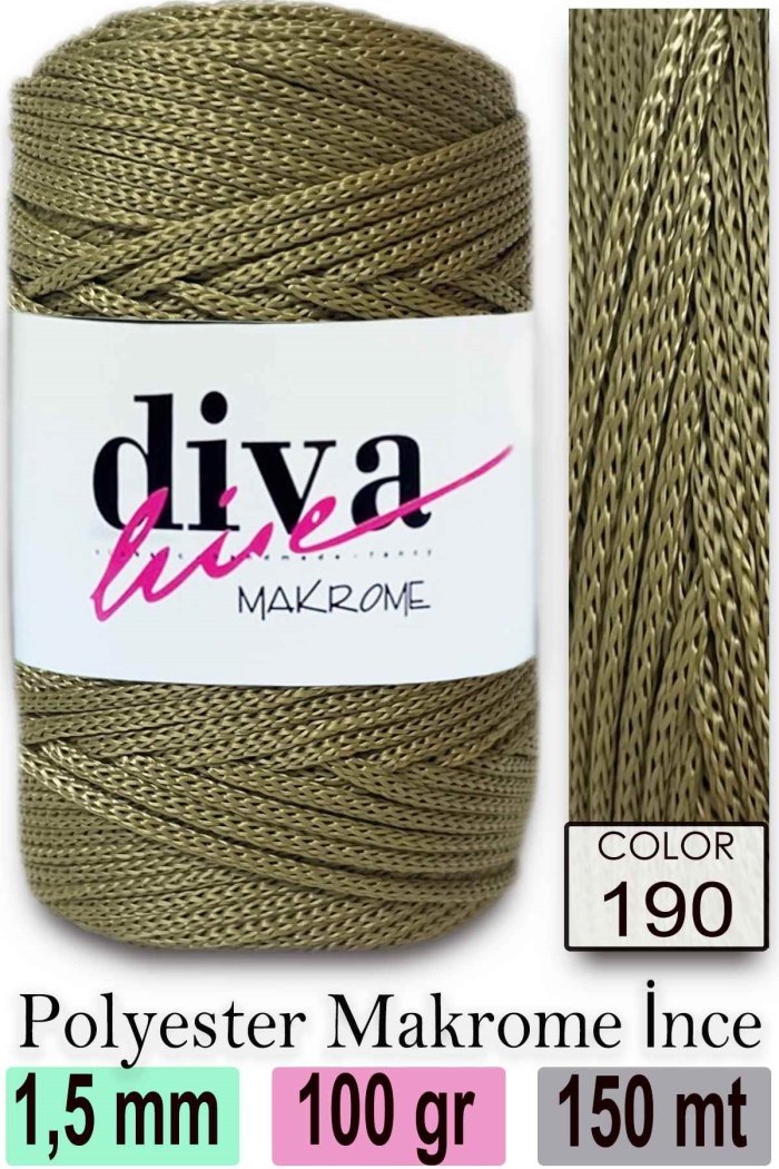 Diva Makrome İpi 190 - Görsel 1