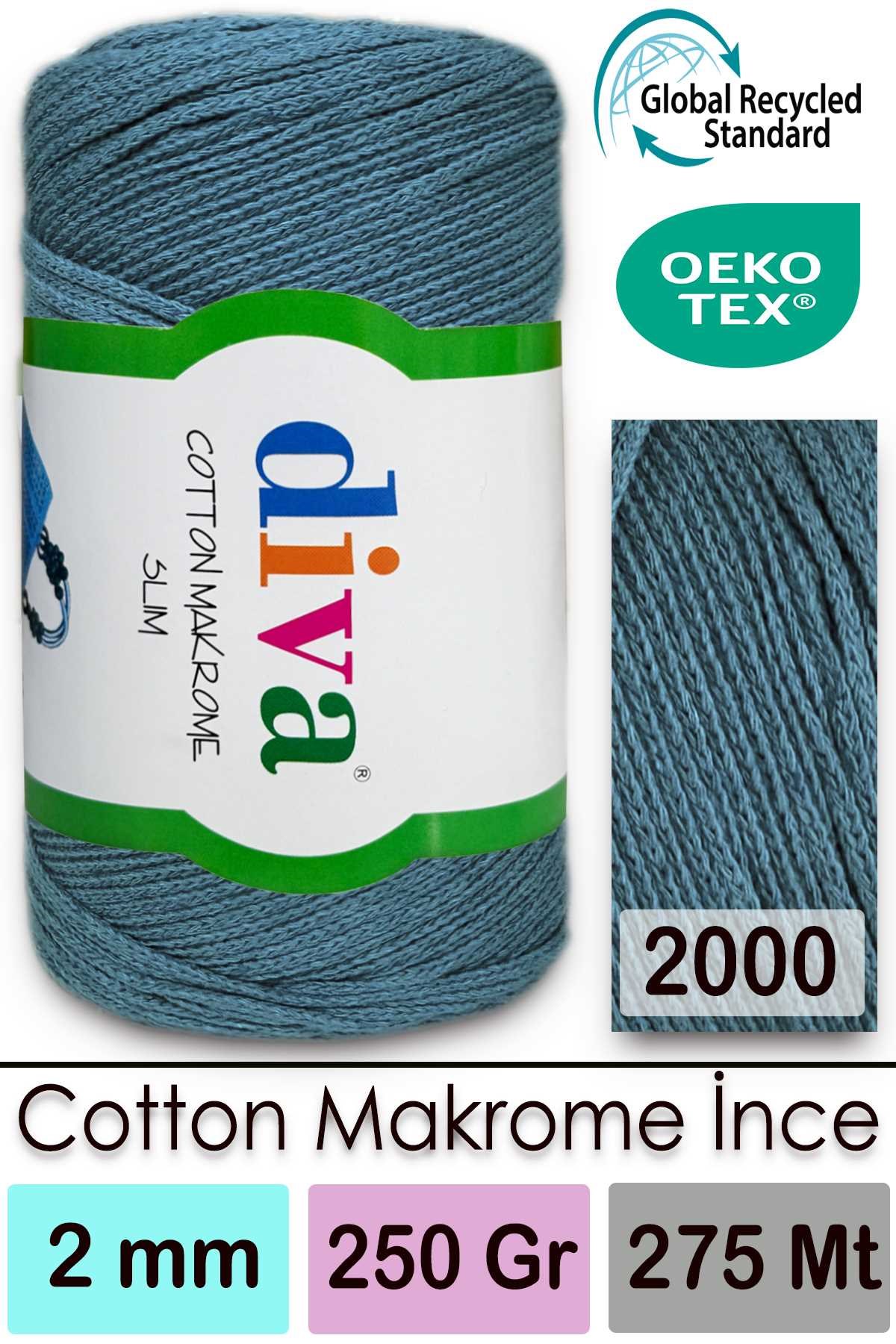 Diva Cotton Makrome İnce 2000 - Görsel 1