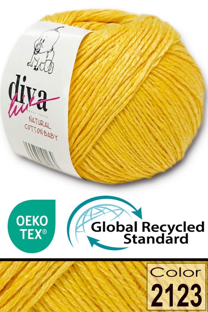Diva Natural Cotton Baby 2123 Sarı - Görsel 1