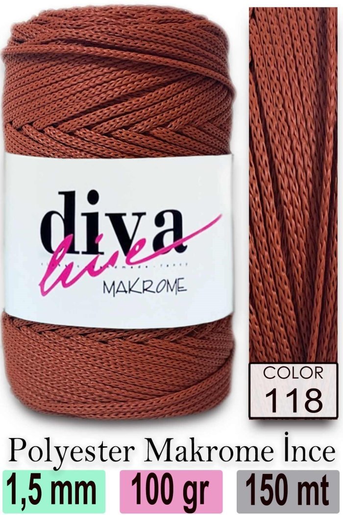 Diva Makrome İpi 118 - Görsel 1