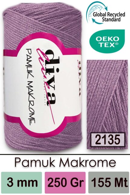 Diva Pamuk Makrome 2135 Lila