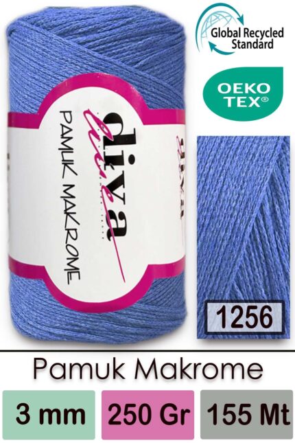 Diva Pamuk Makrome 1256 Mavi