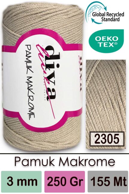 Diva Pamuk Makrome 2305 Bej