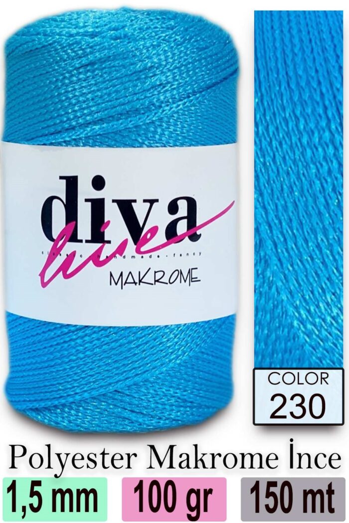 Diva Makrome İpi 230 Okyanus - Görsel 1