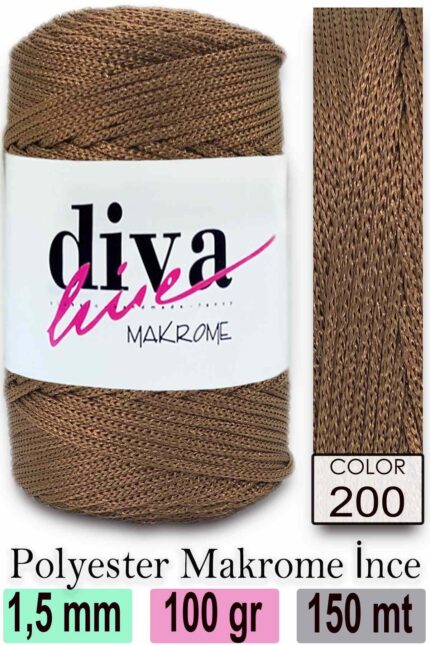 Diva Makrome İpi 200
