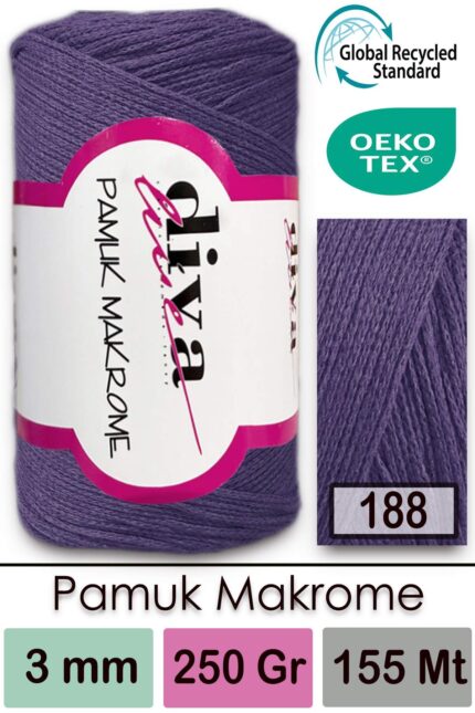 Diva Pamuk Makrome 188 Mor