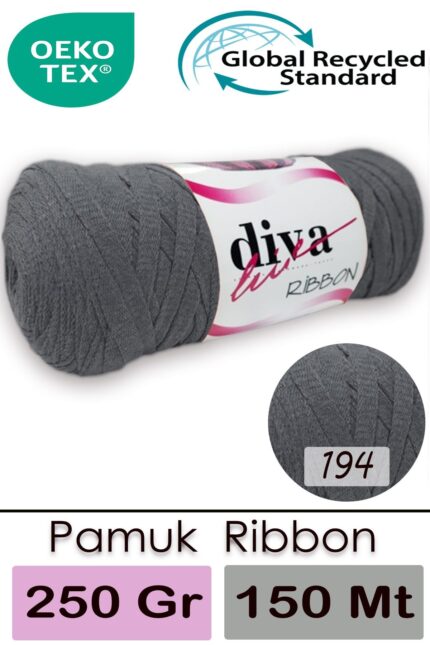 Diva Ribbon 194 Orta Gri