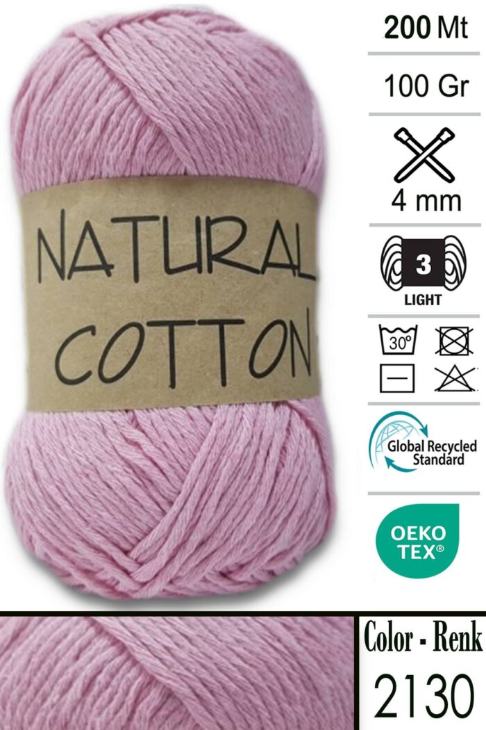 Diva Natural Cotton 2130 Toz Pembe - Görsel 1