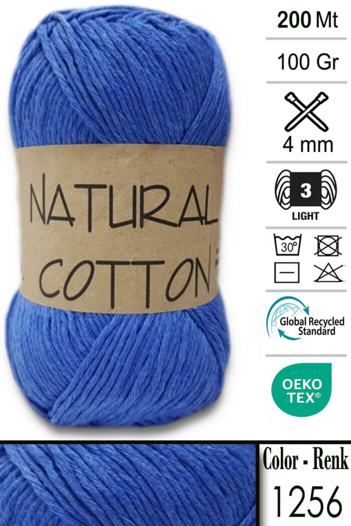 Diva Natural Cotton 1256 Mavi - Görsel 1