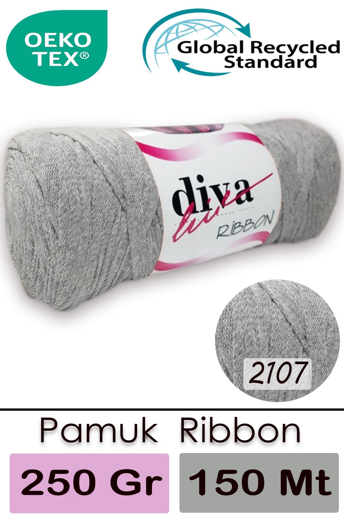 Diva Ribbon 2107 Açık Gri - Görsel 1