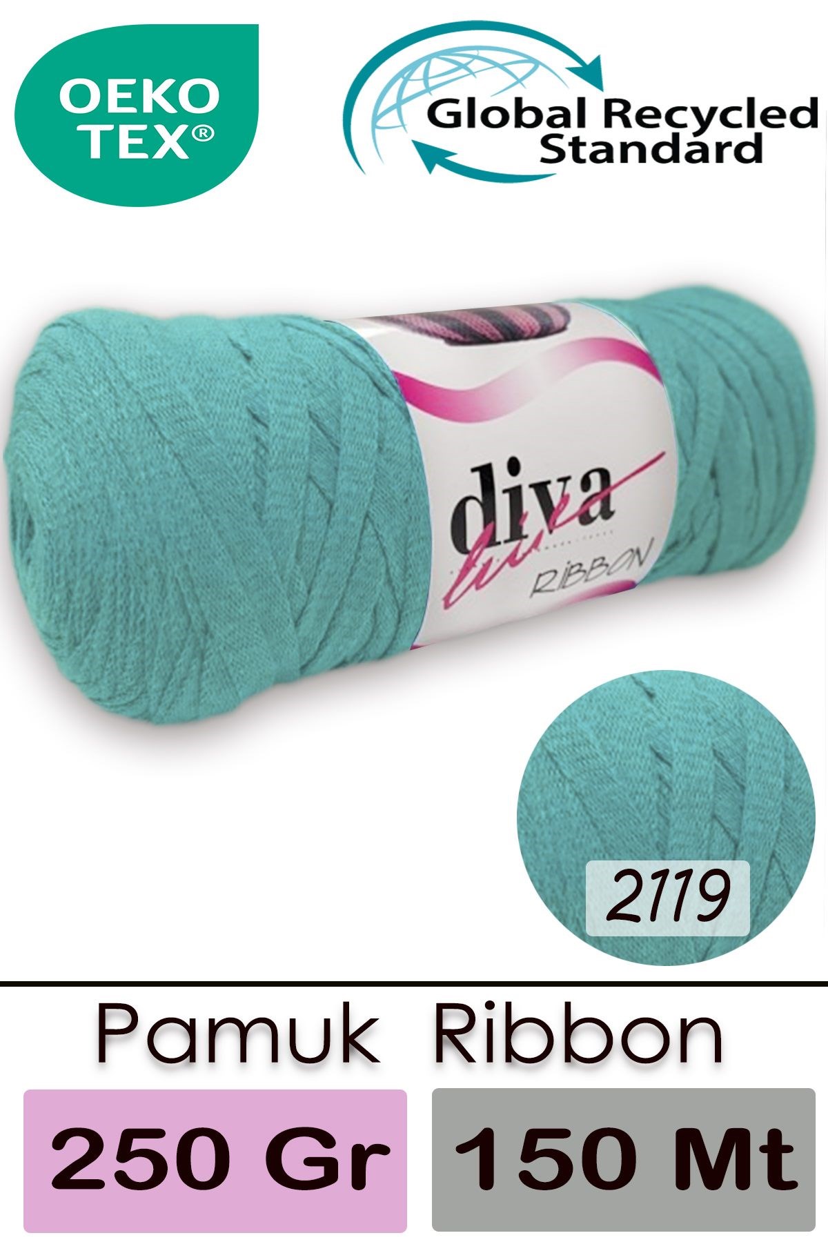 Diva Ribbon 2119 Mint - Görsel 1