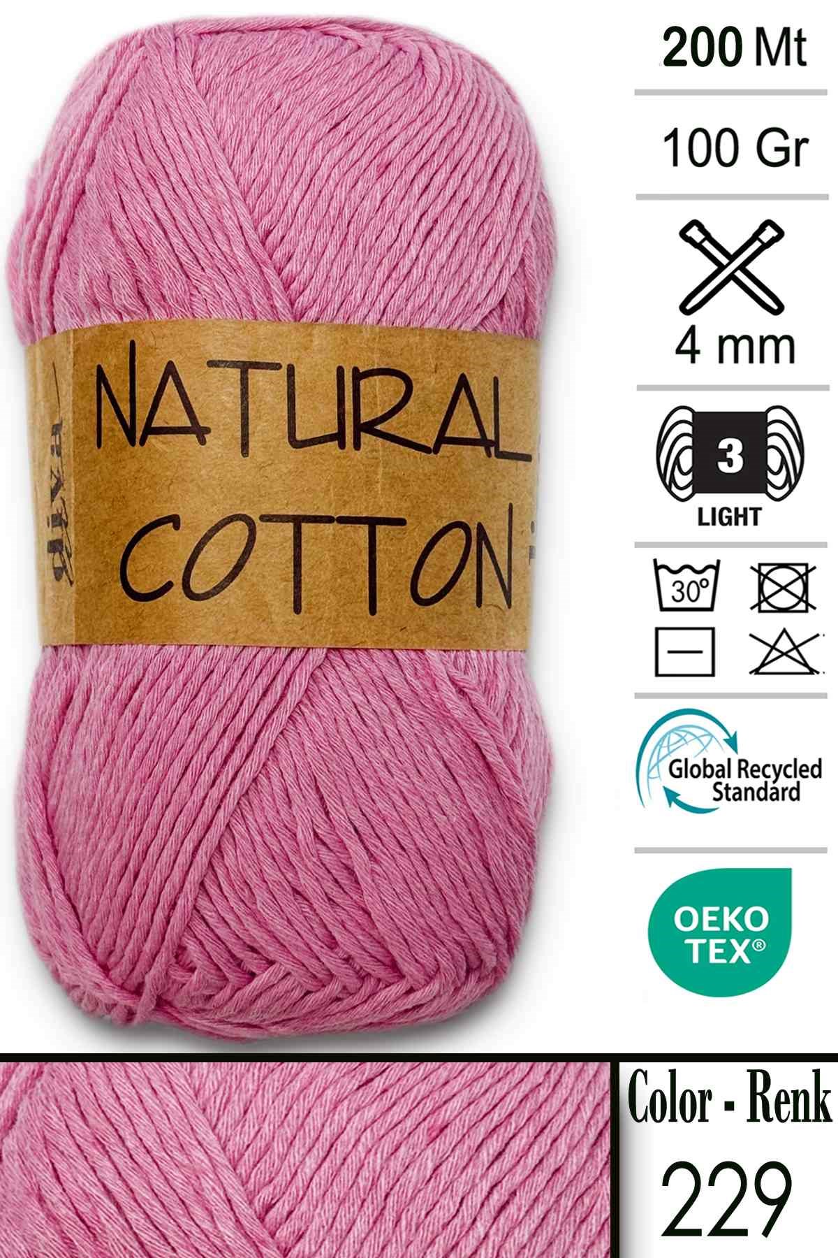 Diva Natural Cotton 229 Pembe - Görsel 1