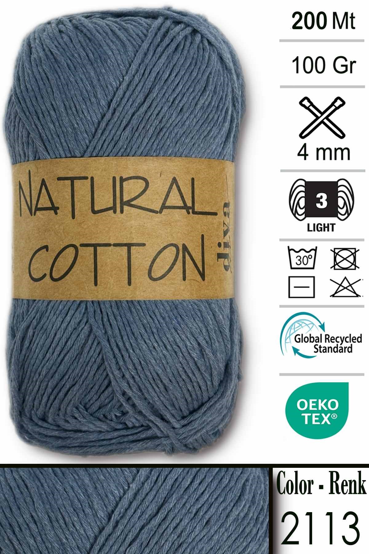 98c9b971946a469eb581a5b6cd797c67.jpg Diva Natural Cotton 2113 Jeans - Görsel 1